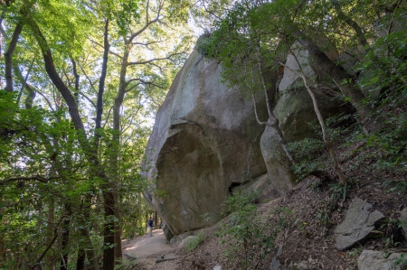 大坂城石垣石丁場跡　天狗岩丁場