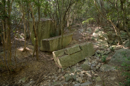 大坂城石垣石丁場跡　豆腐石丁場